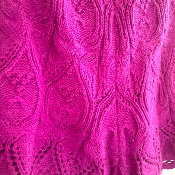 La Maille Sézane Purple Sweater Short - Picture 2 of 5